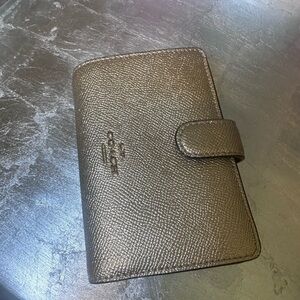 Coach Gold Medium Corner Zip Wallet